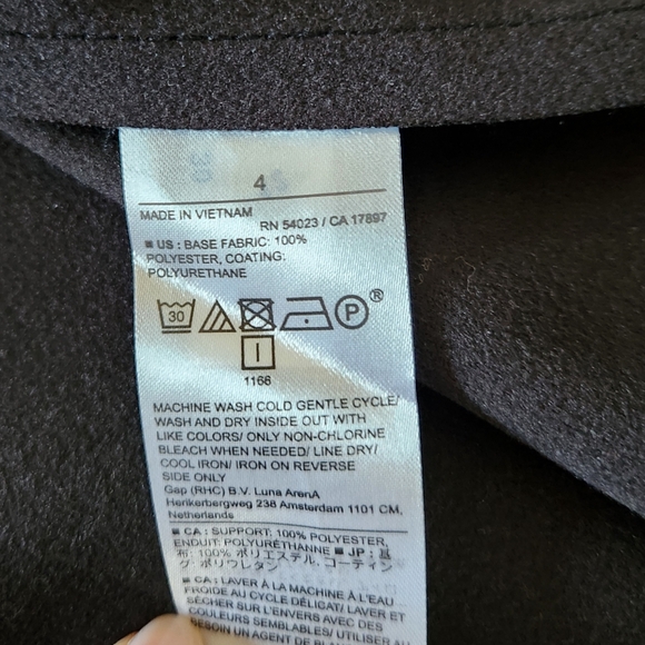 Banana Republic Factory Vegan Leather Midi Skirt, Black, size 4, NWOT - Picture 8 of 8